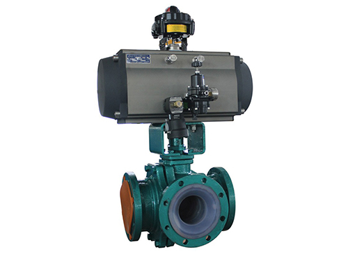 氣(qi)動三通球閥T型(xíng)和L 型